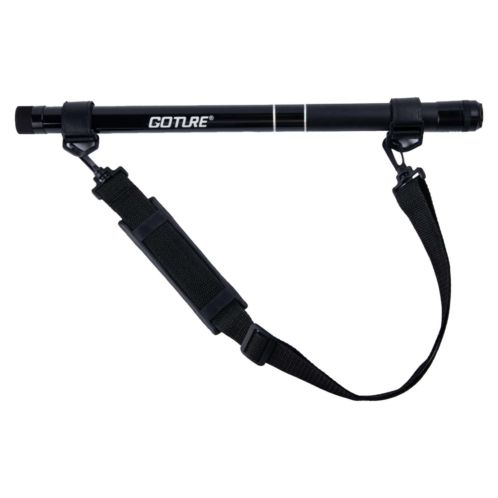 Cycling Landing Gear - Goture สั้นเสาสุทธิ Telescopic Landing POLE น้ําหนักเบามาพร้อมกับเข็มขัดสุทธิจับตกปลาหิน