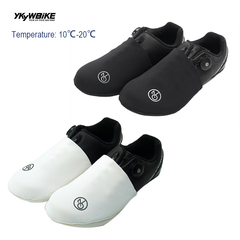 Cycling Shoe Insoles - YKYKBIKE ฤดูหนาวอุ่นจักรยาน Toe ครอบคลุมรองเท้าจักรยานกันฝน Windproof ขี่จักรยาน