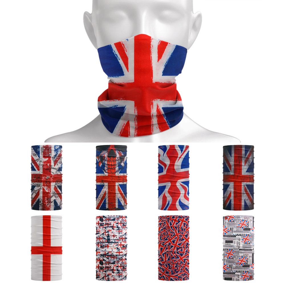 Mens Cycling Gear Uk - ผ้าพันคอคลุมคอแบบไร้รอยต่อ พิมพ์ลายธงชาติอังกฤษ สำหรับปิดหน้า ปิดคอ หรือใช้เป็นผ้าโพกศีรษะ เหมาะสำหรับปั่นจักรยาน