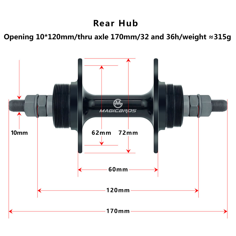 MAGICBROS ดุมล้อจักรยานฟิกซ์เก - Cycling Gear Hub บทวิจารณ์และราคา