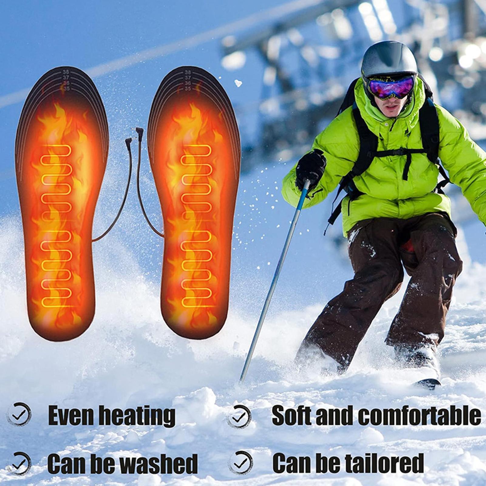 แผ่นรองเท้าอุ่นแบบ USB ตัดแต่ง - Cycling Shoe Insoles บทวิจารณ์และราคา