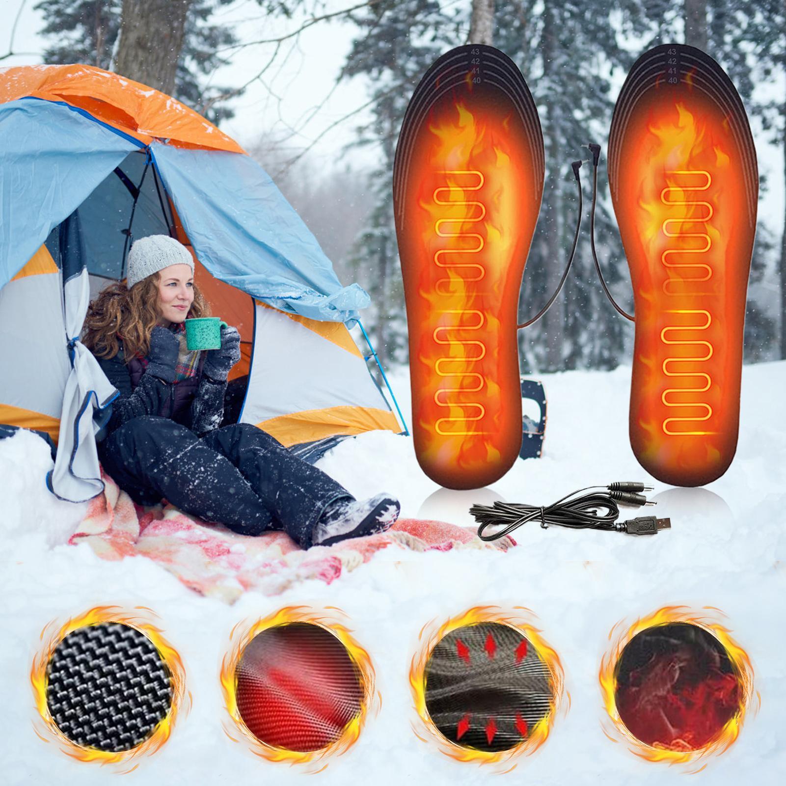 แผ่นรองเท้าอุ่นแบบ USB ตัดแต่ง - Cycling Shoe Insoles บทวิจารณ์และราคา