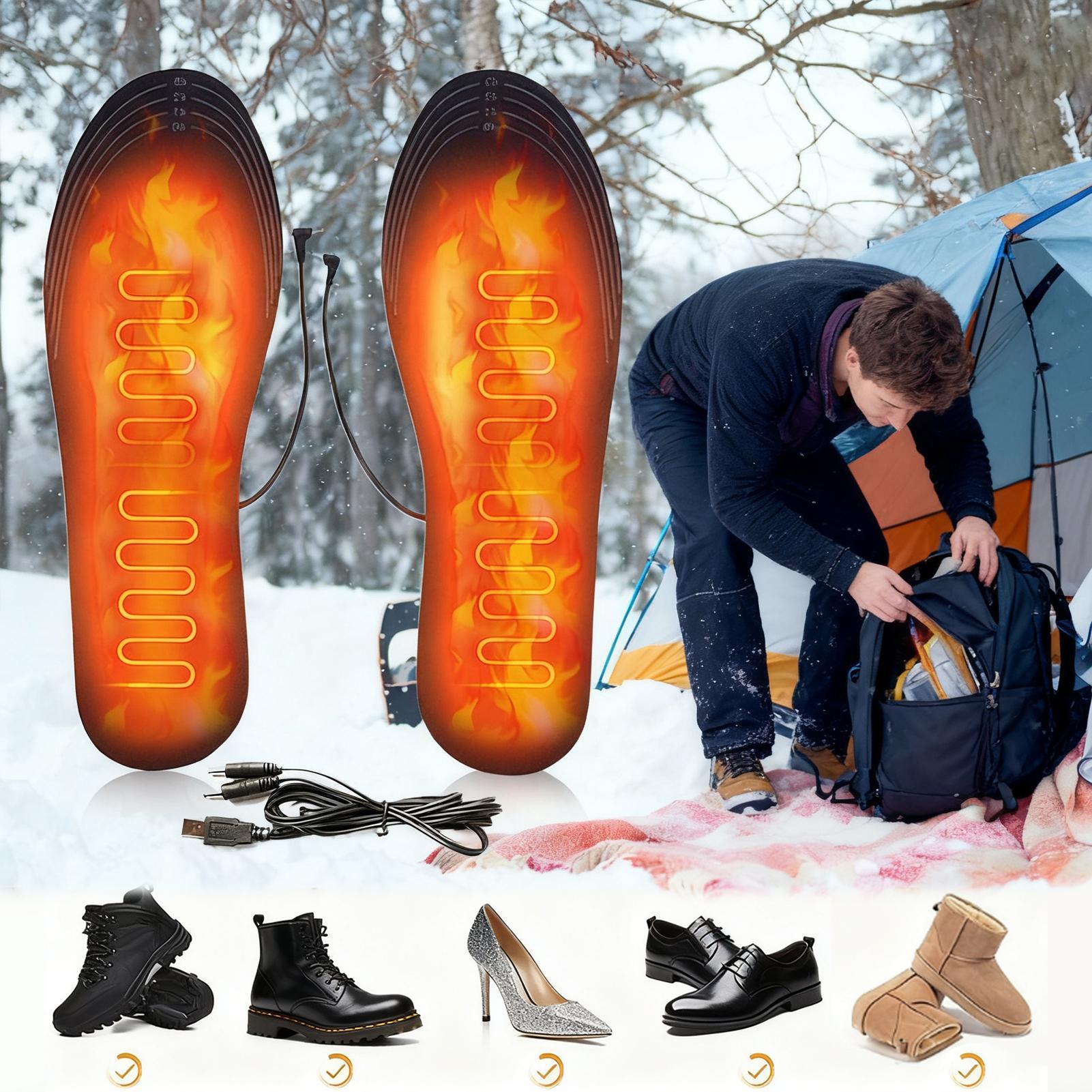 แผ่นรองเท้าอุ่นแบบ USB ตัดแต่ง - Cycling Shoe Insoles บทวิจารณ์และราคา