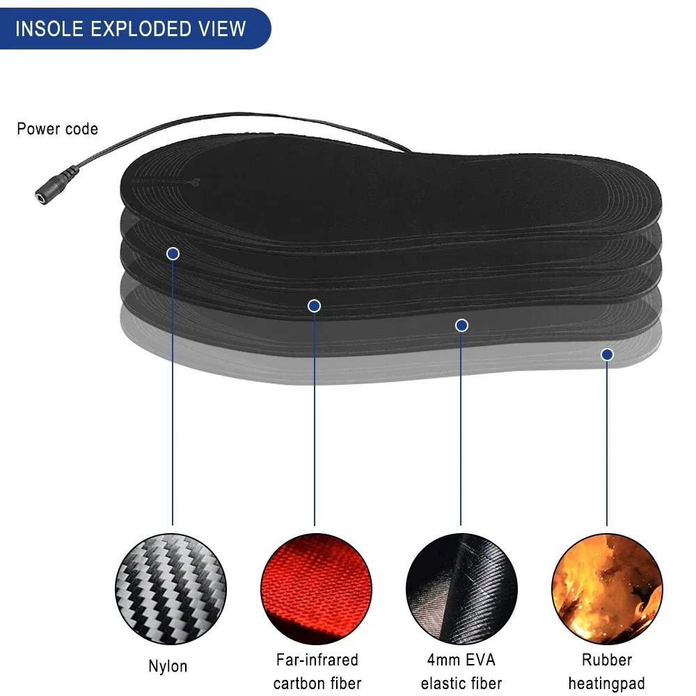 Warming Insoles รองเท้า USB อุ - Cycling Shoe Insoles บทวิจารณ์และราคา